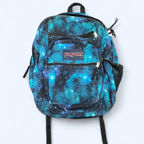 Jansport Big Student Galaxy Backpack Laptop Compartment 0117 School Travel Bag - Picture 1 of 8